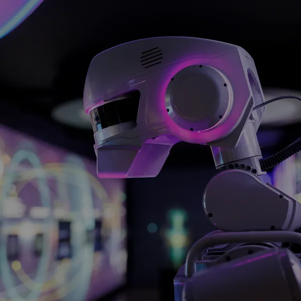 Image of an AI powered humanoid robot